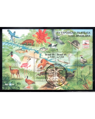 1995 B101 XV Exposição Filatélica Luso-Brasileiro 22.336 CBC Dia da Cultura Luso-Brasileira 