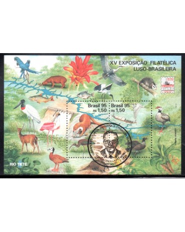 1995 B101 XV Exposição Filatélica Luso-Brasileiro 22.335 CBC Dia da Filatelia Temática