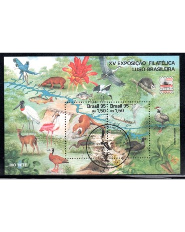 1995 B101 XV Exposição Filatélica Luso-Brasileiro 22.331 CBC Exp. Filatélica Luso Brasileira - Ave  