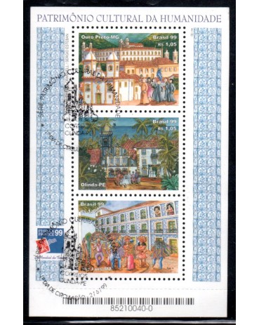 1999 B111 Patrimônio Cultural da Humanidade  "Ouro Preto, Olinda, S. Luis" 27.345 CBC