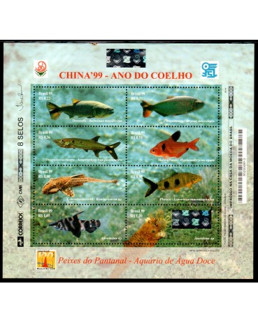 B113 China 99 Ano do Coelho 27.347 Novo