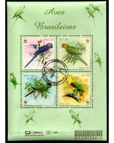 2001 B119 Aves Brasileiras - WWF 27.356 CBC Novo