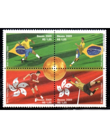C2922/2925 Relações Diplomáticas : Hong-Kong  - Futebol 27.380 Mint