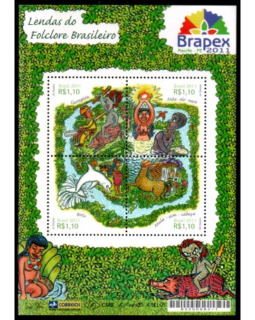 B164 Lendas do Folclore Brasileiro 27.383 Mint