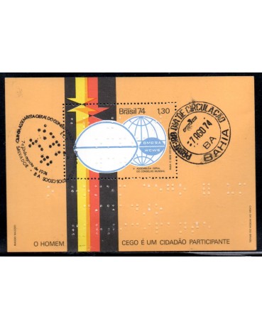 1974 B37 Braile - V Assembleia O Homem Cego é Um Cidadão Participante - 27.391 