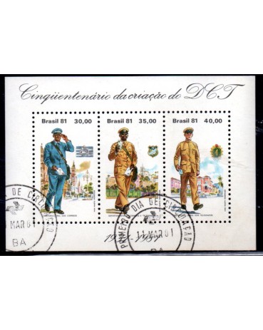 1981 B47 Cinquentenário da Criação da ECT 27.399 Carimbado