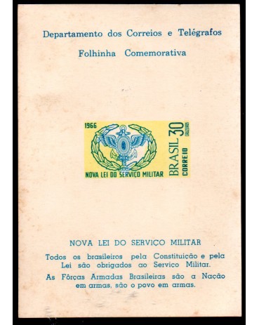 1966 FO Folhinha Oficial 29 Nova Lei do Serviço Militar 27.405
