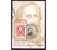 1986 B72 Dia do Selo 120 Anos da Emissão D.Pedro II CBC RJ 27.428