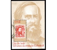 1986 B72 Dia do Selo 120 Anos da Emissão D.Pedro II CBC RJ 27.429
