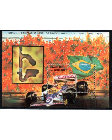 B75 Bloco 75 Brasil Campeão de Pilotos Fórmula 1 - 27.434 Carimbo CPD