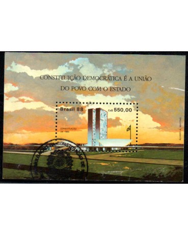 1988 Bloco 77 Constituição Democrática 27.436 Carimbado