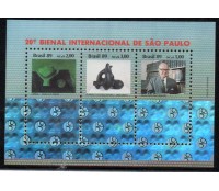 1989 Bloco 82 20º Bienal Internacional  de São Paulo 27.442 Novo