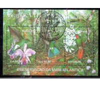 1991 Bloco 88 Brapex VIII Exposição Filatélica Brasileira Preservação da Mata Atlântica CBC "Dia da Juventude Filatélica" Vitória ES 27.455 