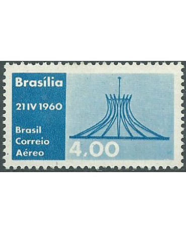 A094 - INAUGURAÇÃO DE BRASÍLIA - CATEDRAL 1960 - MINT 2402