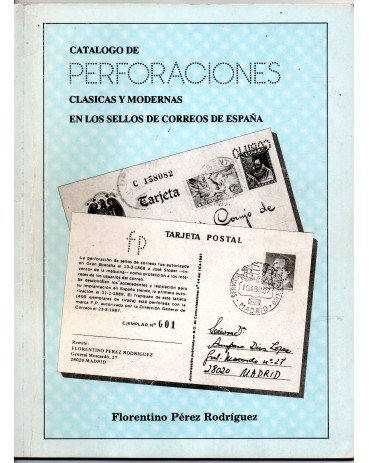Catálogo de Selos Perfins Espanhol, seminovo 27.665