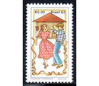 C1285 Fandango Paranaense "Casal" Destacado do Bloco 54 - 27.670 Mint