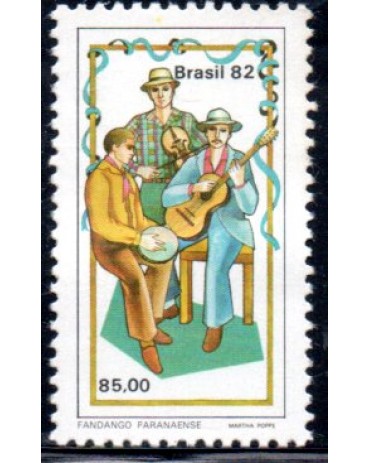 C1286 Fandango Paranaense "Grupo Musical" Destacado do Bloco 54 - 27.671 Novo