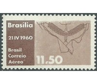 A096 - INAUGURAÇÃO DE BRASÍLIA - PLANO-PILOTO 1960 NOVO 2405