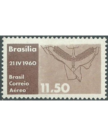 A096 - INAUGURAÇÃO DE BRASÍLIA - PLANO-PILOTO 1960 NOVO 2405
