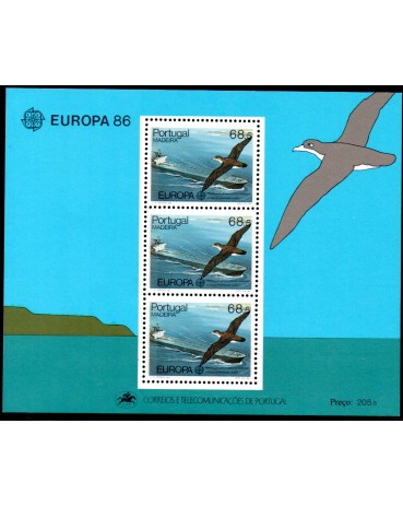 Europa 1986 Portugal "Madeira"  Bloco Tema Europa  27.741 Mint