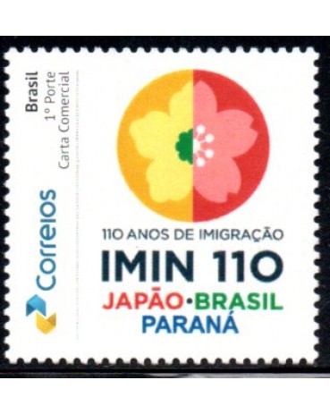 PB081 Selo Personalizado 2018 - 110 Anos de Imigração Japonesa no Brasil 27.778