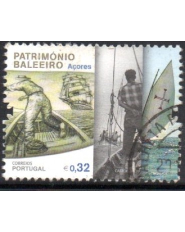 2011 Portugal "Açores" Patrimônio Baleeiro 0,32 - 27.875 Carimbado
