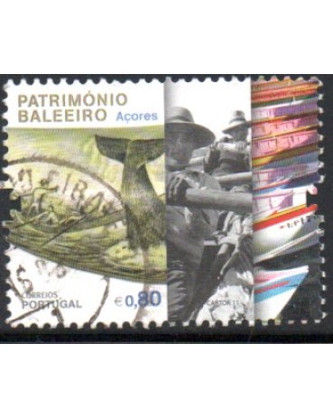 2011 Portugal "Açores" Patrimônio Baleeiro 0,80 - 27.876 Carimbado