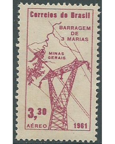 A103  BARRAGEM TRÊS MARIAS 1961 MINT 2428
