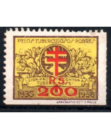 Pelo Tuberculosos Pobres "200 Reis" 1935/1936 - 27.915