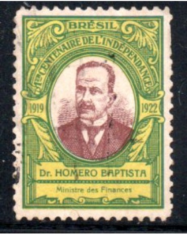 Primeiro Centenário da Independência (Ministro Homero Baptista) 27.926 Carimbado