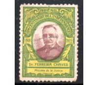 Primeiro Centenário da Independência (Ministro Ferreira Chaves) 27.927 Carimbado
