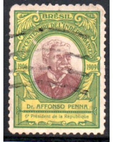 Primeiro Centenário da Independência (Presidente Affonso Penna) 27.929 Carimbado