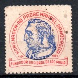 Homenagem ao Padre Manoel da Nóbrega  Fundador da Cidade de São Paulo 28.021 Cinderela Dificílima 