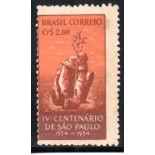 C293 Propaganda do 4º Centenário de São Paulo - Monge Plantando 28.076 Deslocamentos 