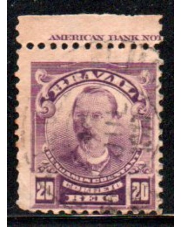 R137 Benjamin Constant  28.089 American Bank Note  Acima após o Picote - Carimbado