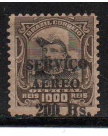 A002 Oficiais Hemes da Fonseca Com Sobrecarga Preta 28.099 Deslocamento 200 rs sobre o Picote - Novo