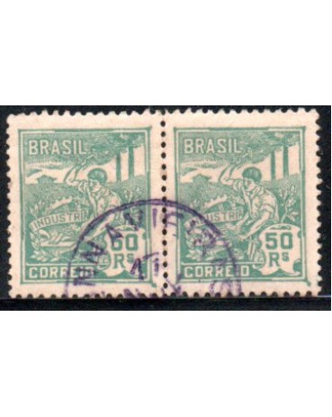 R177 Vovó "Indústria" Verde 50 Rs. 28.108 Carimbo Canavieiras - Ba 17....