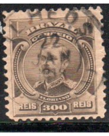 R141 Alegorias Republicanas " Floriano Peixoto" 300 Rs. Sépia 28.113 Ilhéos - Bahia Atual Ilhéus 22 JAN 1918