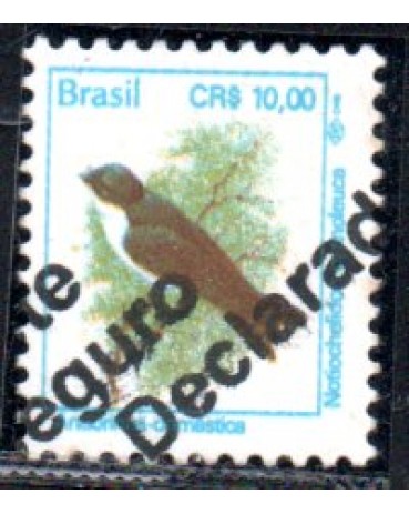 R700 Pássaros Urbanos  Cruzeiro Real CR$10,00  Andorinha Doméstica 28.131 Porte de Seguro Declarado