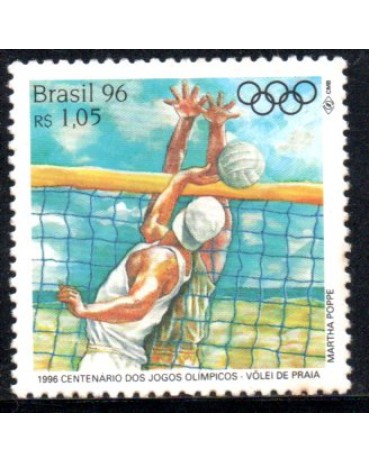 C1998 XXVI Olimpíada de Atlanta - Vôlei de Praia 28.159 Mint