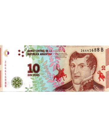 Argentina 2016 S/Fe 10 Pesos 28.351