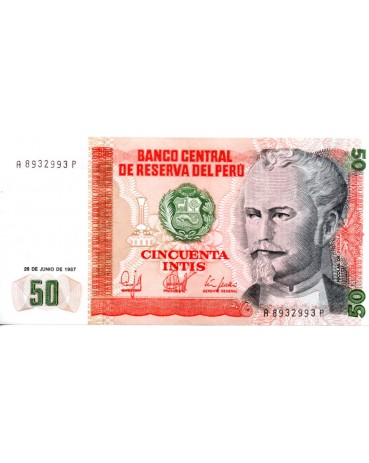 Peru 1987 S/Fe 50 Intis 28.357