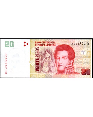 Argentina 2015 Fe 20 Pesos 28.391
