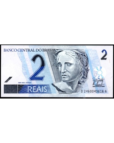 Brasil C-262 "DA" 2009 2 Reais Fe 28.417
