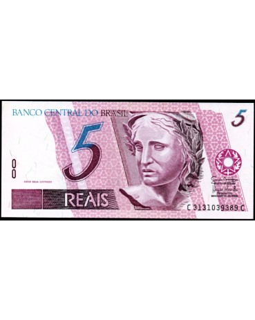 Brasil C-278 "CC" 2009 Cinco Reais Fe 28.427