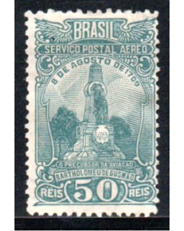 A026 Monumento a Gusmão, 50 reis, verde - novo 28.469