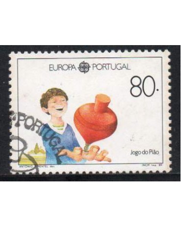 Portugal 89 Jogo de Pião Carimbado 28.542
