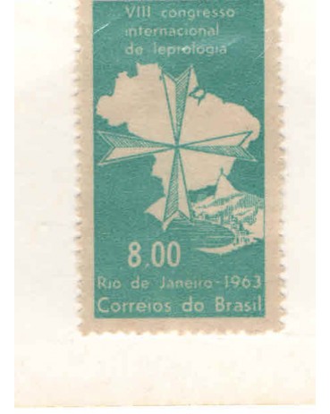 C498 -H-9  CONG.INTER. DE HANSENÍASE 1963 MINT