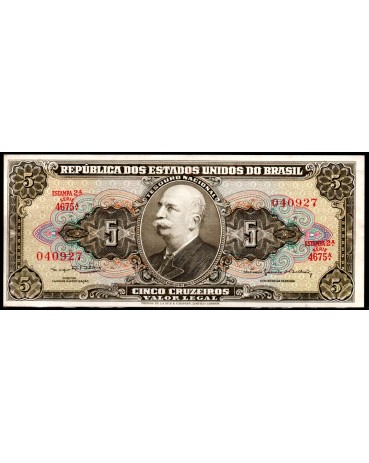 Brasil C074b Sob  Cinco  Cruzeiros 1964 Barão do Rio Branco 28.614