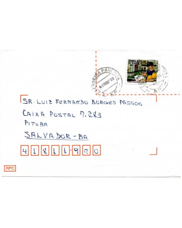 2009 Envelope Circulado com selo Carta Comunicação Universal 28.661
